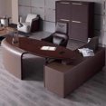 thumbnail image 1 of Executive European Office Desk Luxury Floor Standing Organizers Computer Desks L Shaped Monitor Mesa Escritorio Modern Furniture My Lux Decor Round, 1 of 6