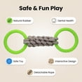 thumbnail image 2 of Likaty Dog Chew Toys for Aggressive Chewers, Indestructible Rope Dog Toy Puppy Chew Teething Toys for Large Medium Small Dogs,Yellow, 2 of 8