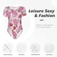 thumbnail image 4 of Fotbe Strawberry Popsicle Body de Mujer con Cuello Redondo y Mangas Cortas, Sin Mangas Ajustado, Suave, Cómodo y Básico-Small, 4 of 7