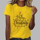 thumbnail image 1 of Fiudx Ropa de Mujer Mujer Verano Ocio Moda Estampado de Flores Cuello Redondo Manga Corta Top/Camisa, 1 of 4