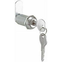 Prime Line CCEP 9950KA 1-3/8" Stainless Steel Keyed Alike Drawer / Cabinet Lock - Quantity of 6