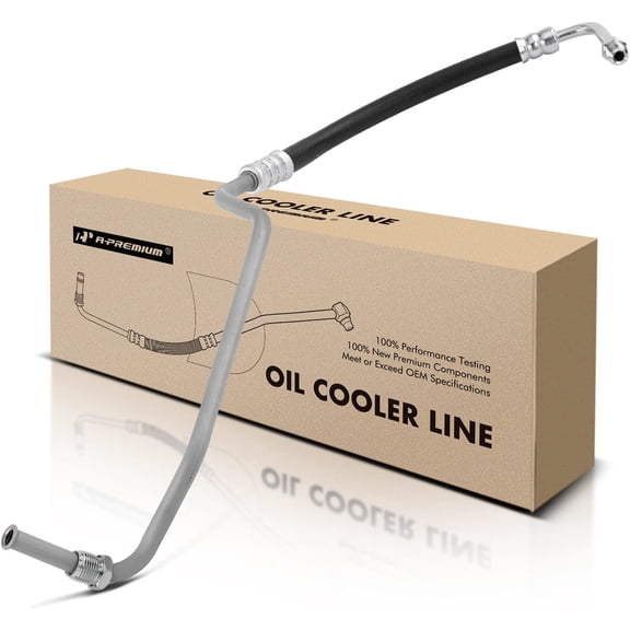 A-Premium Inlet (Upper) Automatic Transmission Oil Cooler Line Hose Assembly Compatible with Chevrolet Cavalier Pontiac Sunfire 1995-2001 2.2L