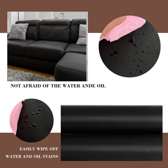 Self Adhesive Leather Repair Patch For Sofa - 17In X 79In Self Stick Leather Fix Patch, Easy To Apply For Couch Furniture Car Seat With Wear Tear Scratch - Home Owners, Furniture