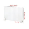thumbnail image 3 of Clearance! beishanbush Home Decor Clear Perfection Reception Side Glass Counter Top 50 X 32Cm One Size Clear, 3 of 7