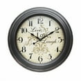 thumbnail image 1 of Sterling & Noble Live Love Laugh Plastic Wall Clock, 1 of 2