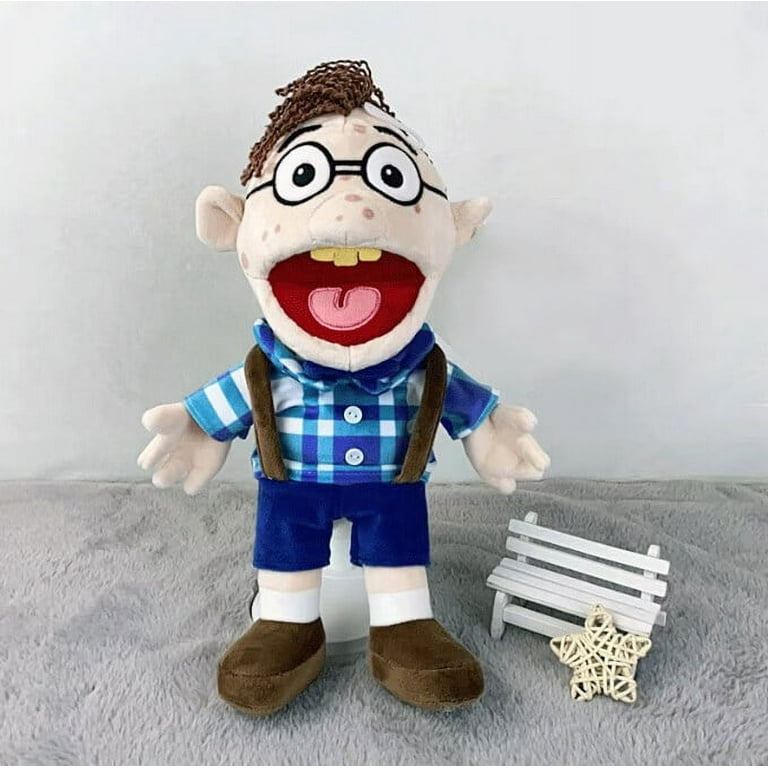 Jeffy Boy Plush Hand Puppet Kids Doll Action Figure Funny Party Toys  Gift-60CM 