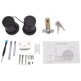 thumbnail image 1 of Cerradura de puerta inteligente con Bluetooth, huella dactilar, contraseña y manija esférica de 4-6 V para puertas de madera domésticas Tuya, 1 of 14