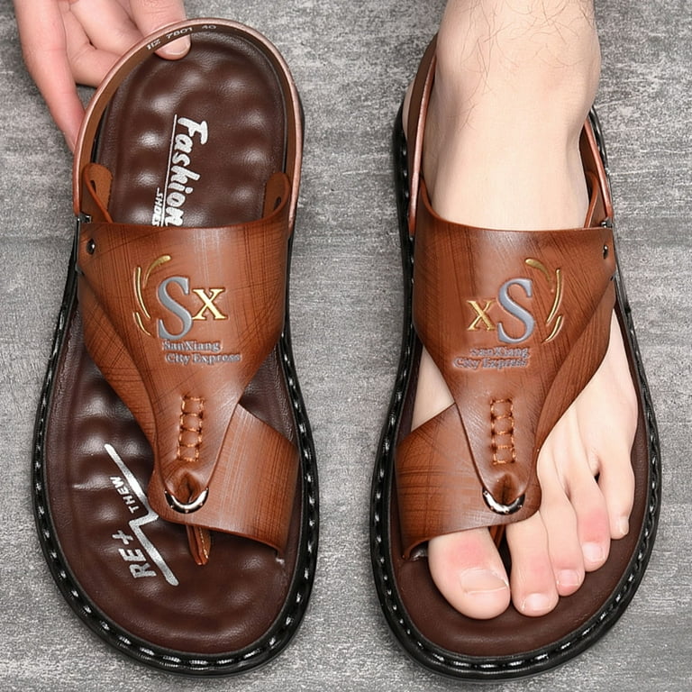 Dakaela Mens Sandals Indoor Outdoor Beach Flip Flop Casual  display picture 3