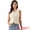Beige, variant on DARING DIVA Women's Tweed V Neck Sleeveless Button Down Waistcoat XS Beige