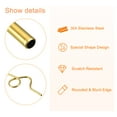 thumbnail image 3 of Unique Bargains 4Pack 10.6' Curly Shape Stainless Steel Straws Reusable Metal Straw, Gold, 3 of 6