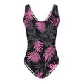 thumbnail image 6 of ZQUUVOU Women's One Piece Tankini Tummy Control Swimsuit (F-Black,XL), 6 of 6