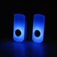 thumbnail image 1 of 2 Pack LED Night Light Flashlight Motion Sensor Cut Light 3-in-1, Rechargeable Emergency Light, Auto Sensing Energy Saving Wall Mount Light Portable LED Torch - Blue Small Size, 1 of 5