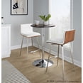 thumbnail image 3 of LumiSource Mason Swivel Adjustable Counter Height Dining Set - 3 Piece, 3 of 6