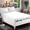 White, variant on Extra Deep Pocket Fitted Sheet, Fits 18 In to 24 In Mattress, Single Fitted Sheet Only - King White