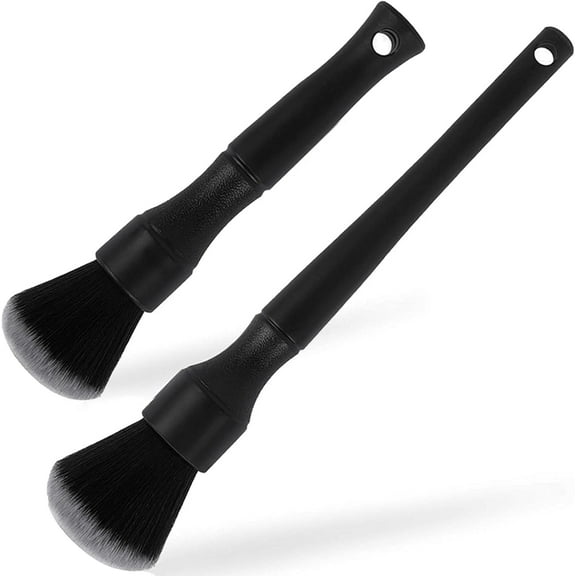 ‎TACYKIBD  2 Piece Detailing Brush,Car Cleaning Brush,Car Brush Interior,Car Brush Exterior,Cleaning Brush Car,Dust Brush,Wet and Dry Use,For Automotive Interiors,Furniture,Keyboards