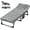 Moonlight Gray, variant on ZOPan Folding Camping Cot W/Mat for Adults, Adjustable Heavy Duty Outdoor Bed,1200 D Layer Oxford Travel Camp Cots