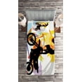 thumbnail image 2 of Ambesonne Extreme Sports Quilted Coverlet 2 Pcs, Motocross Rider, Twin Size, Multicolor, 2 of 2
