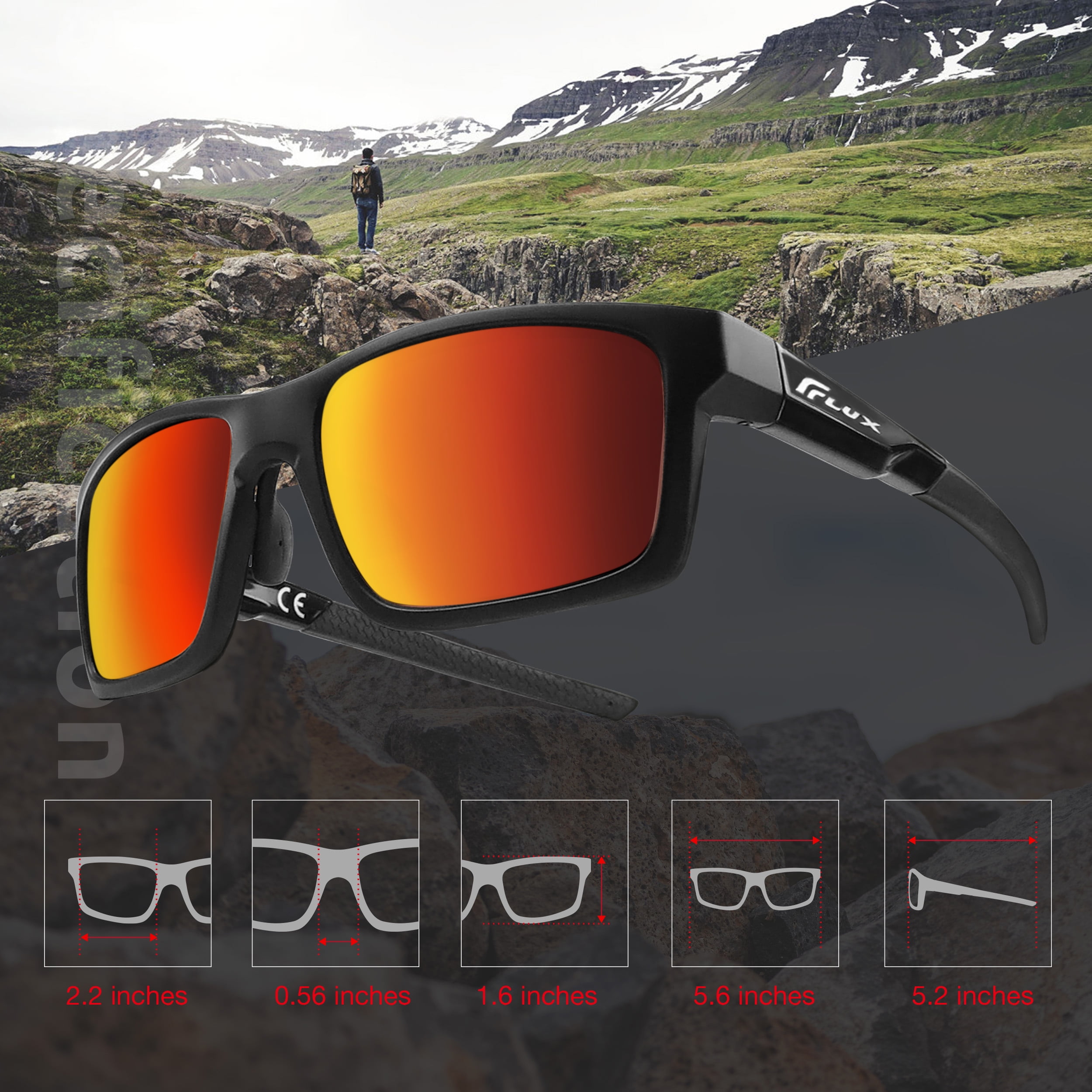 Flux Verano Polarized Sports Sunglasses for Men & Women