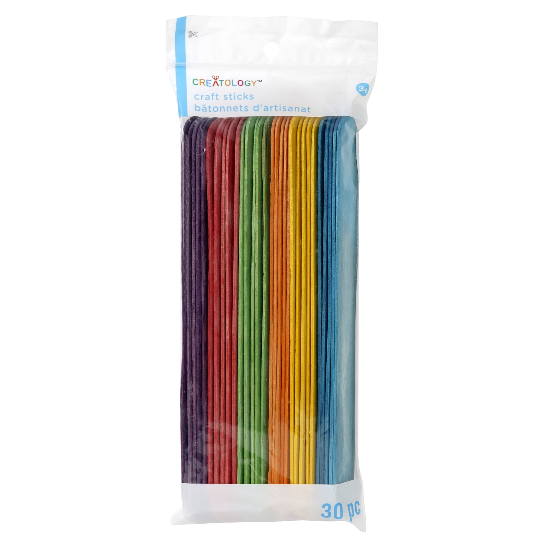 12 Packs: 30 ct. (360 total) Colorful Jumbo Craft Sticks by Creatology