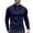 Navy, variant on ZCFZJW Men's Quarter Zip Athletic T-Shirts Lightweight Casual Mock Neck Sweatshirts Long Sleeve Thermal Shirt Business Pullover Tops Black M
