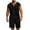 Black, variant on Mens Short Sleeve Summer Tracksuit Solid Color Sleeveless Drawstring Hoodies and Shorts Casual Athletic Jogging Sport Shorts Set