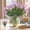 Red-RD-clearacne, variant on WWG 14.2in Artificial Flower Bouquet Plastic Silk Flowers for Home Garden Outdoor Wedding Holiday Decoration Red Yellow Blue