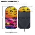 thumbnail image 7 of Uourmeti Car Seat Towel Cover, Compatible with Van Truck Seat, Car Towel Seat Cover for Sedans Trucks Waterproof, Tropical Sunset, 7 of 7