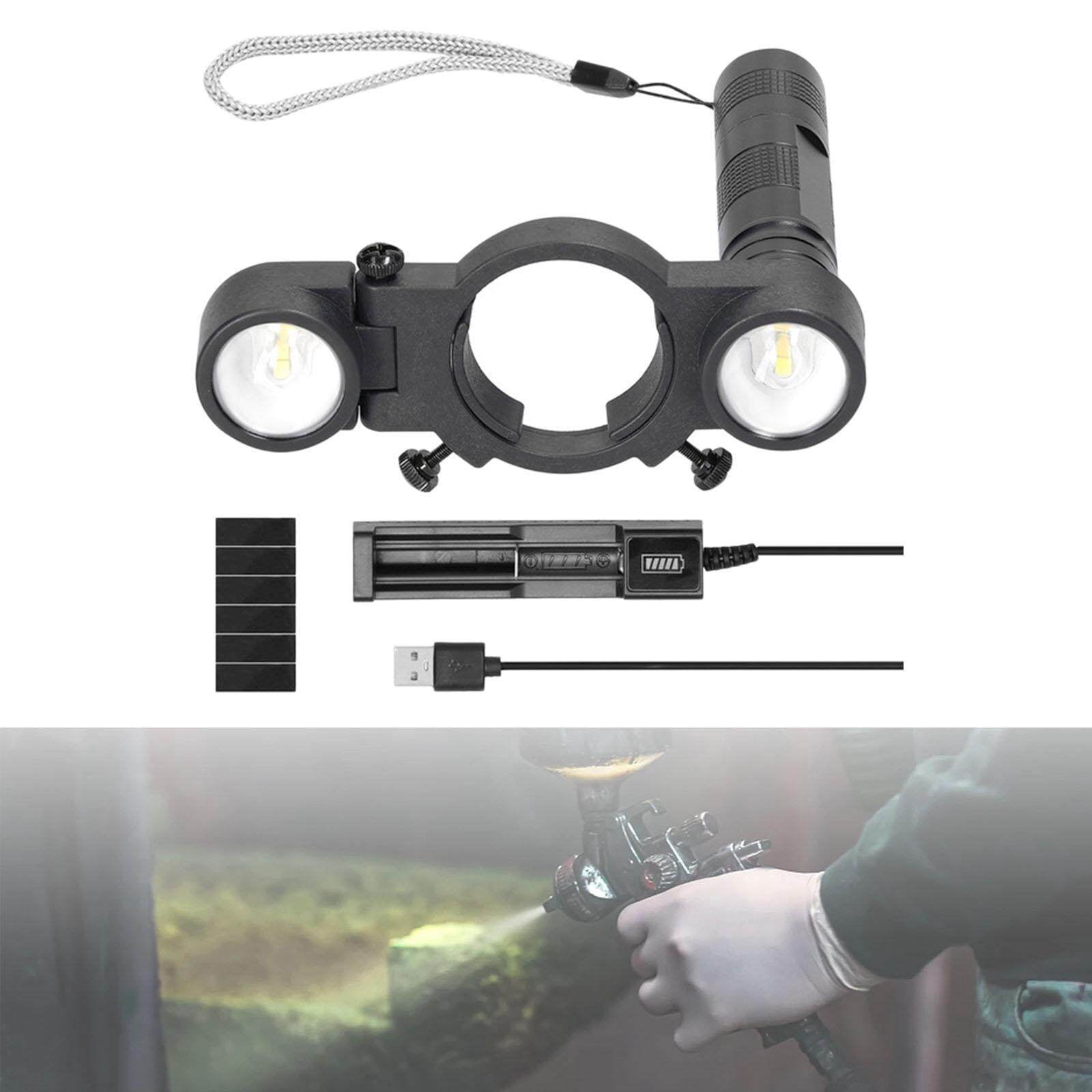 Shengyu Spray Tool Lighting Spraying Auxiliary Rechargeable Light for Indoor Spray Tools Lighting Airbrush Style B