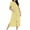 Yellow, variant on Nightgowns for Women Ankle Length Stripes Zipper Bathrobes Short Sleeve Sleepwear with Pockets Loungewear