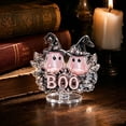 thumbnail image 2 of 2026 Halloween Outdoor Decorations Halloween Rotating Acrylic Standee 4 Styles 2D Decorative Tabletop Sign Spinning Pumpkin And Ghost Centerpiece Ornament For Home Desk Bedroom Party Decor, 2 of 6