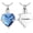 Customize, variant on Crystal Heart Cremation Necklace for Ashes - Your Wings Were Ready But My Heart Was Not Angel Wings Pattern Crystal Pendant Urn Memorial Jewelry