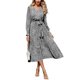 thumbnail image 1 of Vestido PRETTYGARDEN Floral Boho Cruzado Cuello V Manga Larga M, 1 of 4