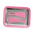 thumbnail image 2 of deevoka Ice Cream Maker Pan with 2 Spatulas Versatile Aluminum Alloy Practical Household Pink, 2 of 9