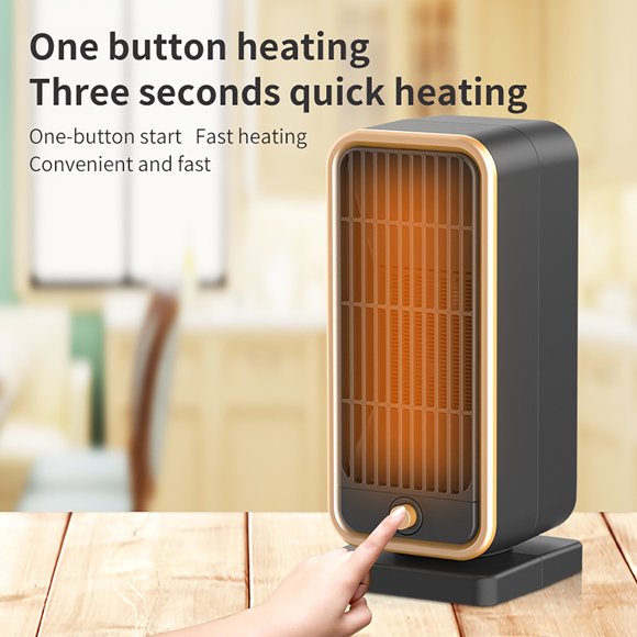 Space Heater Office Small Heater Room Heater Warm Blanket 2022 Heater Energy Saving and Silent Ceramic Heater One Button Heating Warm No Light Energy Saving and Heater Suitable for and Bedroom Use