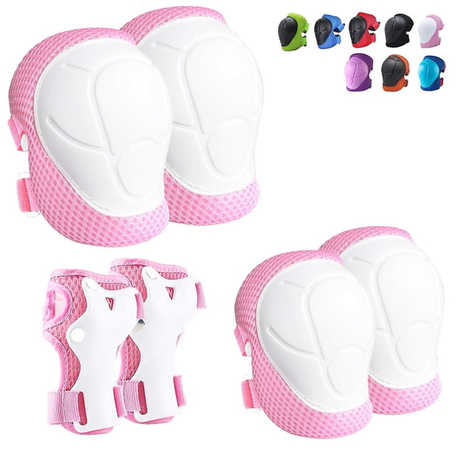 Rodilleras y coderas para niños Rojo Verde Conjunto de EQUIPO de protección 3 en 1