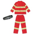 thumbnail image 2 of Tenue de Pompier pour Garçons, Déguisement d'Agent pour Garçons, Tenue de Pompier pour Enfants pour Fête, Spectacle, Performance, 2 of 4
