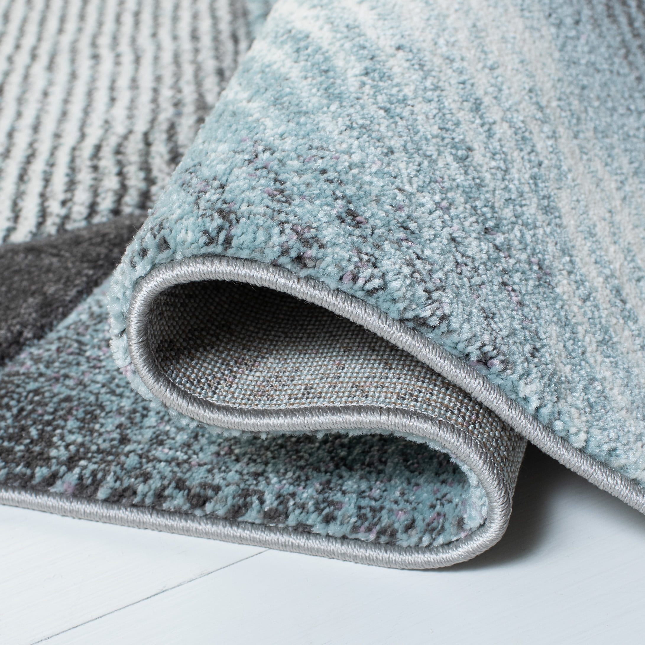 Safavieh Hollywood Celandine Abstract Runner Rug, Gray/Light Blue, 2'3" x 10'