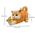 thumbnail image 2 of Home Decor Cat Resin With Solar Butterflys Light Statues Decorations For Cat Lovers, 2 of 3
