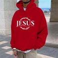 thumbnail image 1 of WILLBEST Sudadera con Capucha para Hombre, con Estampado De Letras, Informal, Cálida, Forrada, Cómoda, para Uso Diario y Actividades Al Aire Libre 2XGrande, 1 of 3