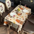 thumbnail image 6 of Autumn Fall Gnomes and Leaves Pattern Rectangle Tablecloth 60"x102",Waterproof Polyester Rectangle Table Cloth, Wipeable Spillproof Polyester Tablecloth for Dining, Camping, Indoor and Outdoor, 6 of 6