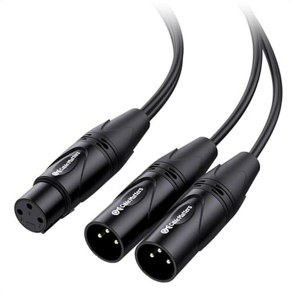 Balanced XLR Y Splitter Cable 1.5ft for Audio Mixing and Recording