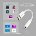 thumbnail image 3 of Adaptador Convertidor Acteck AC-934831 USB Tipo C a Jack 3.5mm Blanco, 3 of 5