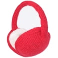 thumbnail image 1 of Cache-oreilles Tricotés Ajustables Chauds d'Hiver pour Femmes et Filles Pliables (Rouge), 1 of 6