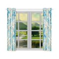thumbnail image 3 of BSDHOME Blue Starfish Window Curtain Kitchen Curtain 26x39 inches (Two Pieces), 3 of 3