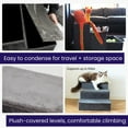 thumbnail image 5 of Catry Gray Pet Ramps Foldable 3-Step Staircase for Senior Pets, Plush and Extra Stable Design, 5 of 9