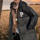 thumbnail image 4 of Chaqueta y abrigos casuales con capucha de manga larga para mujer, moda, con cremallera, manga larga, largo medio, hasta la rodilla, de algodón grueso para invierno, abrigo para mujer, 4 of 7