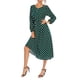 thumbnail image 5 of SAYOO Vestido de primavera femenino con estampado de punto y cuello redondo de manga larga vestido Midi SAYOO moda, 5 of 9