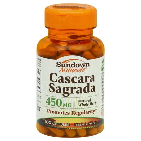 Sundown Cascara Sagrada 450 mg Capsules 100 Capsules