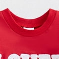 thumbnail image 4 of Zanarzt Baby Rompers Boy Summer Baby Boy Valentines Outfit Long Sleeve Letter Print Jumpsuit Romper Cute Spring Clothes Red,3-6 Months, 4 of 8