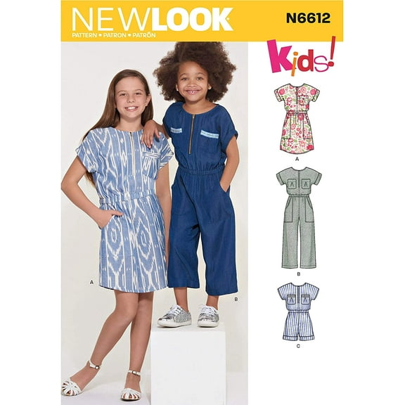 New Look Sewing Pattern 6612 Dresses, Jumpsuits